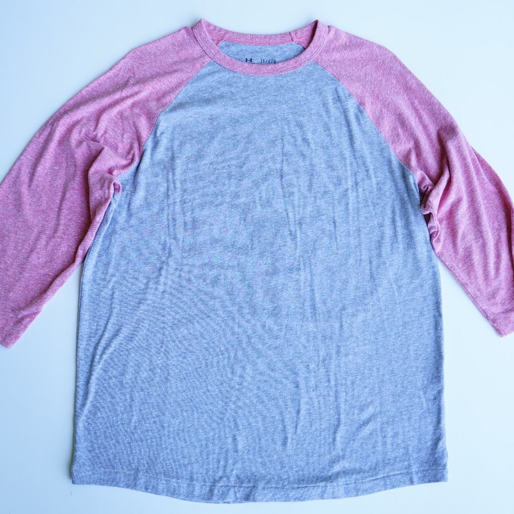 UA HeatGear 3/4 Length Sleeve Baseball T-shirt